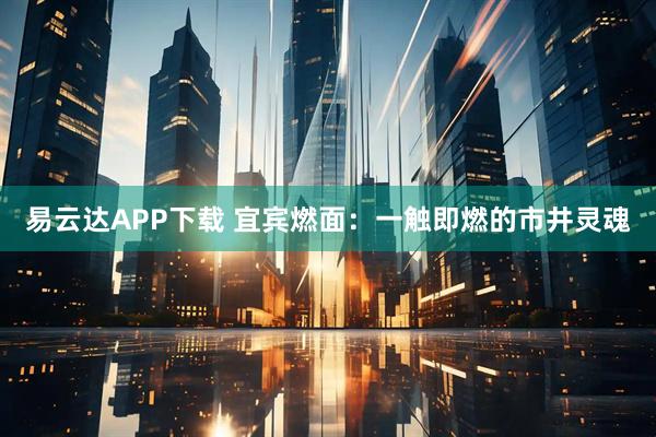 易云达APP下载 宜宾燃面:一触即燃的市井灵魂